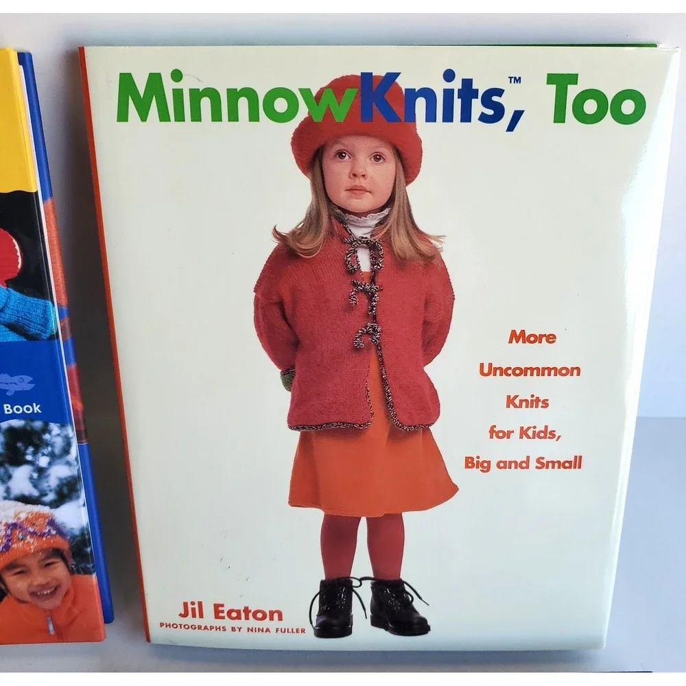 Lot of 4 Debbie Bliss Jill Eaton Baby Toddler Minnow Minnies Knitting Books VTG